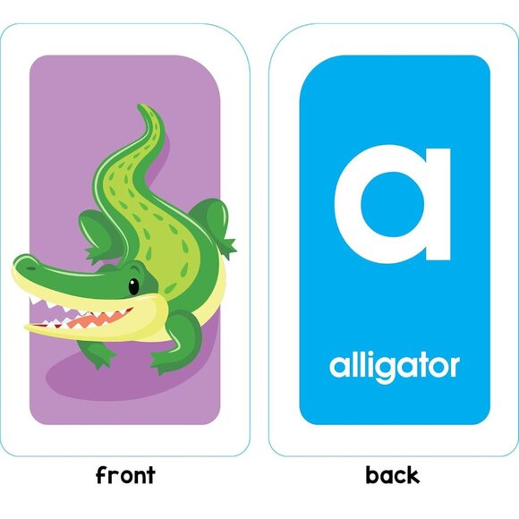 School Zone Alphabet Flash Cards Ages 3+ Preschool Letter & Word Learning - Picture 3 of 7